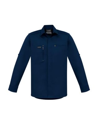 Custom Syzmik Mens Streetworx L/S Stretch Shirt FA-ZW350