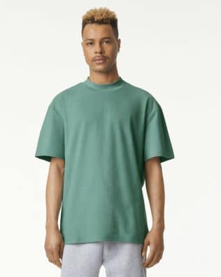 American Apparel Unisex Pique Mockneck T-shirt GI-1PQ