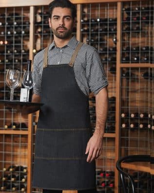 Shiny Denim Bib Apron SH-AP09