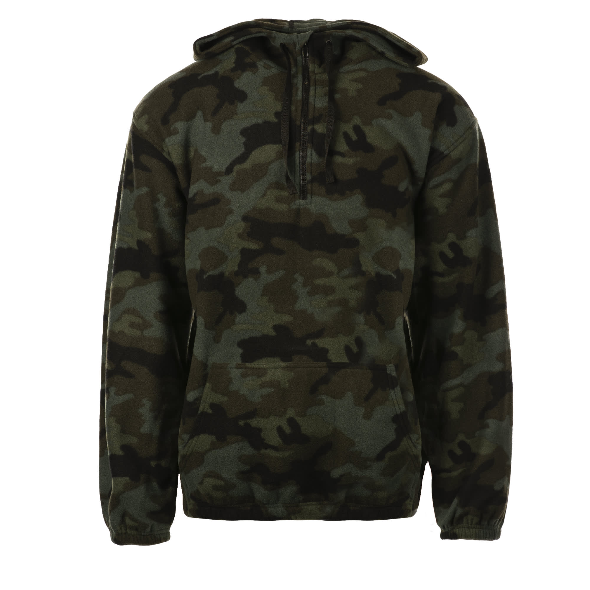 1/4 Zip Polar Fleece Pullover - Print