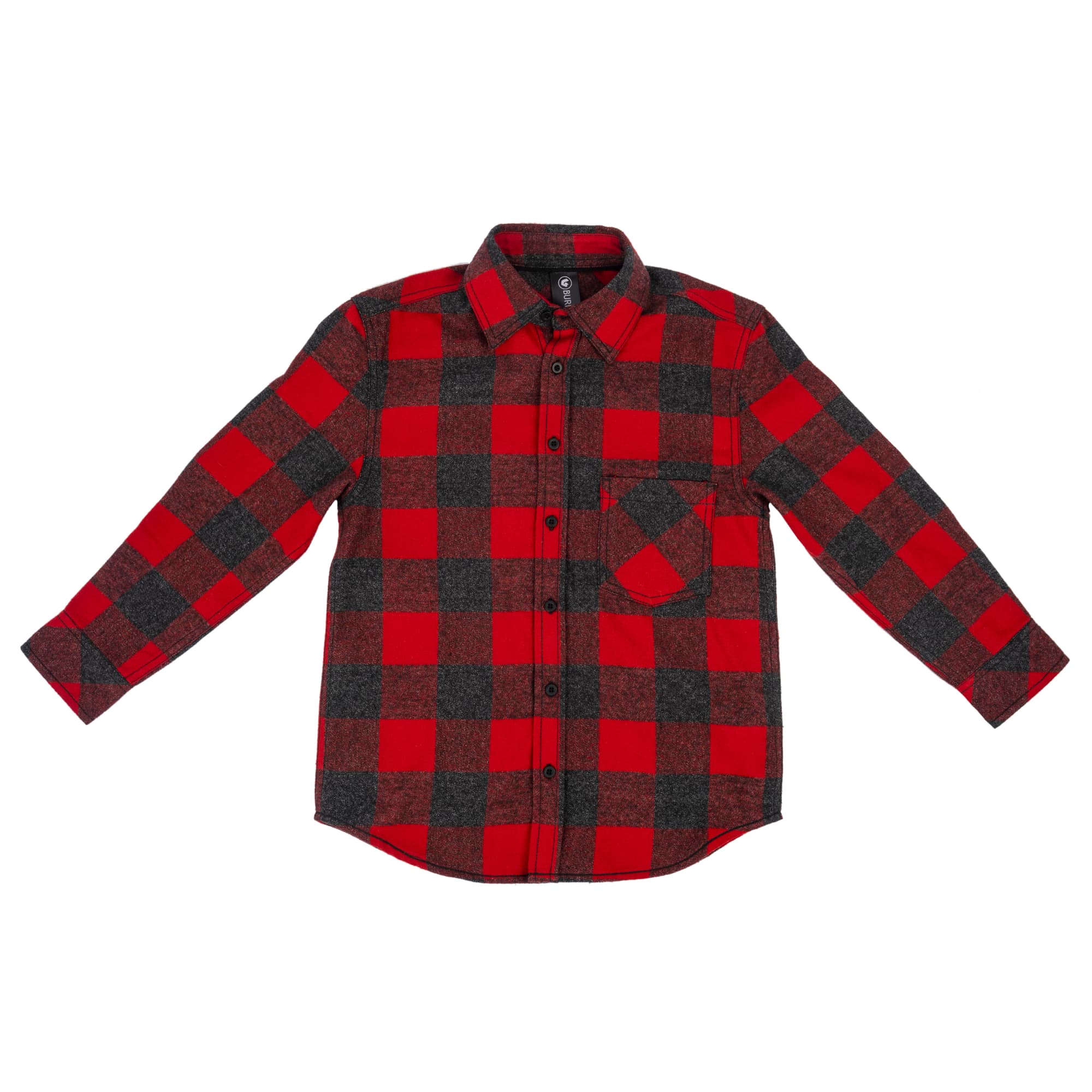 Youth L-s Plaid Flannel Shirt