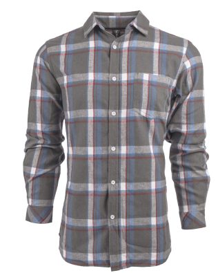 Custom Burnside Apparel Mens L-S Plaid Flannel Shirt C3-B8212-2XL-3XL