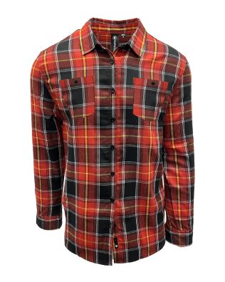 Custom Burnside Apparel Mens L-S Flannel Work Shirt C3-B8220