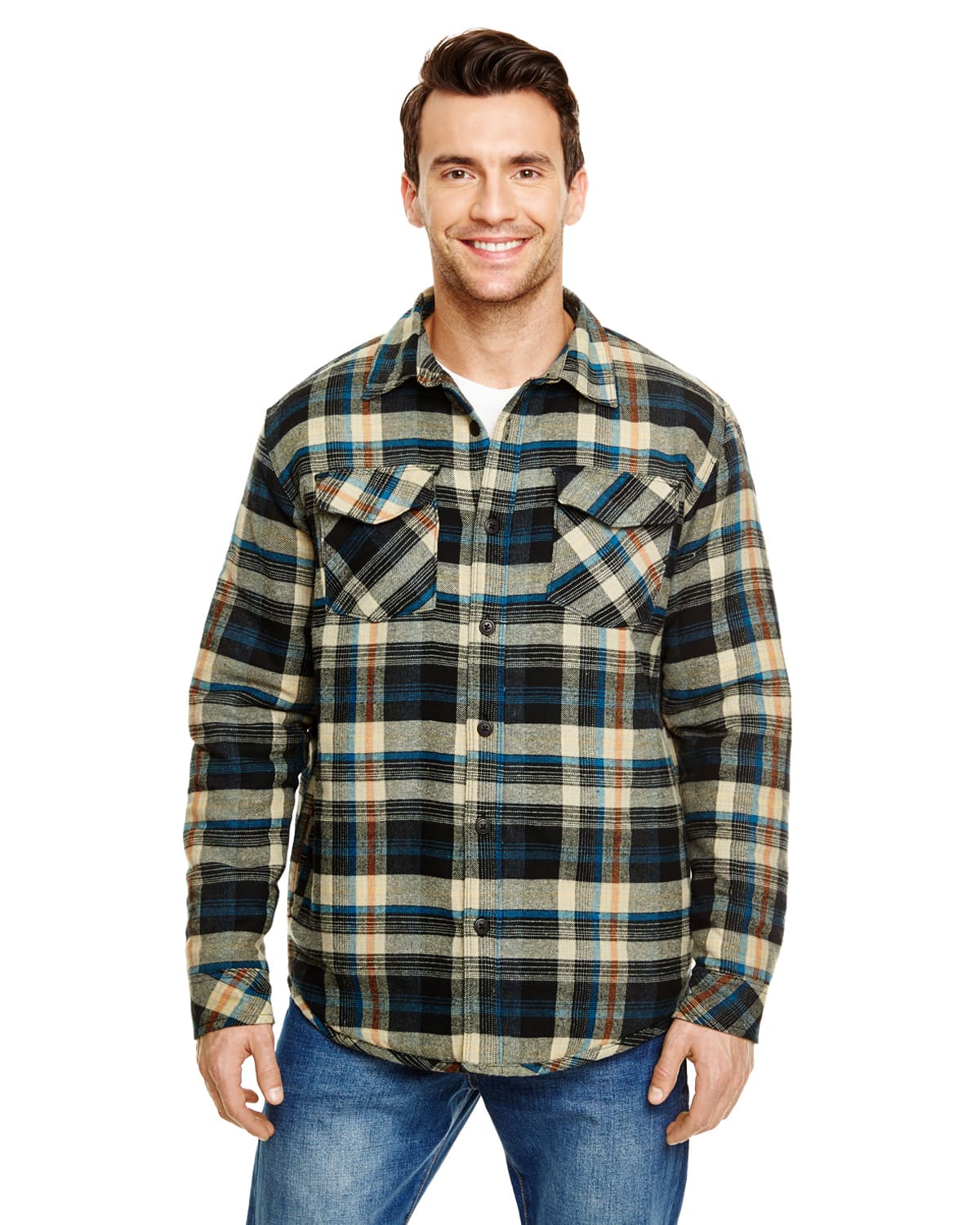 Mens Quilted Flannel Jacket
