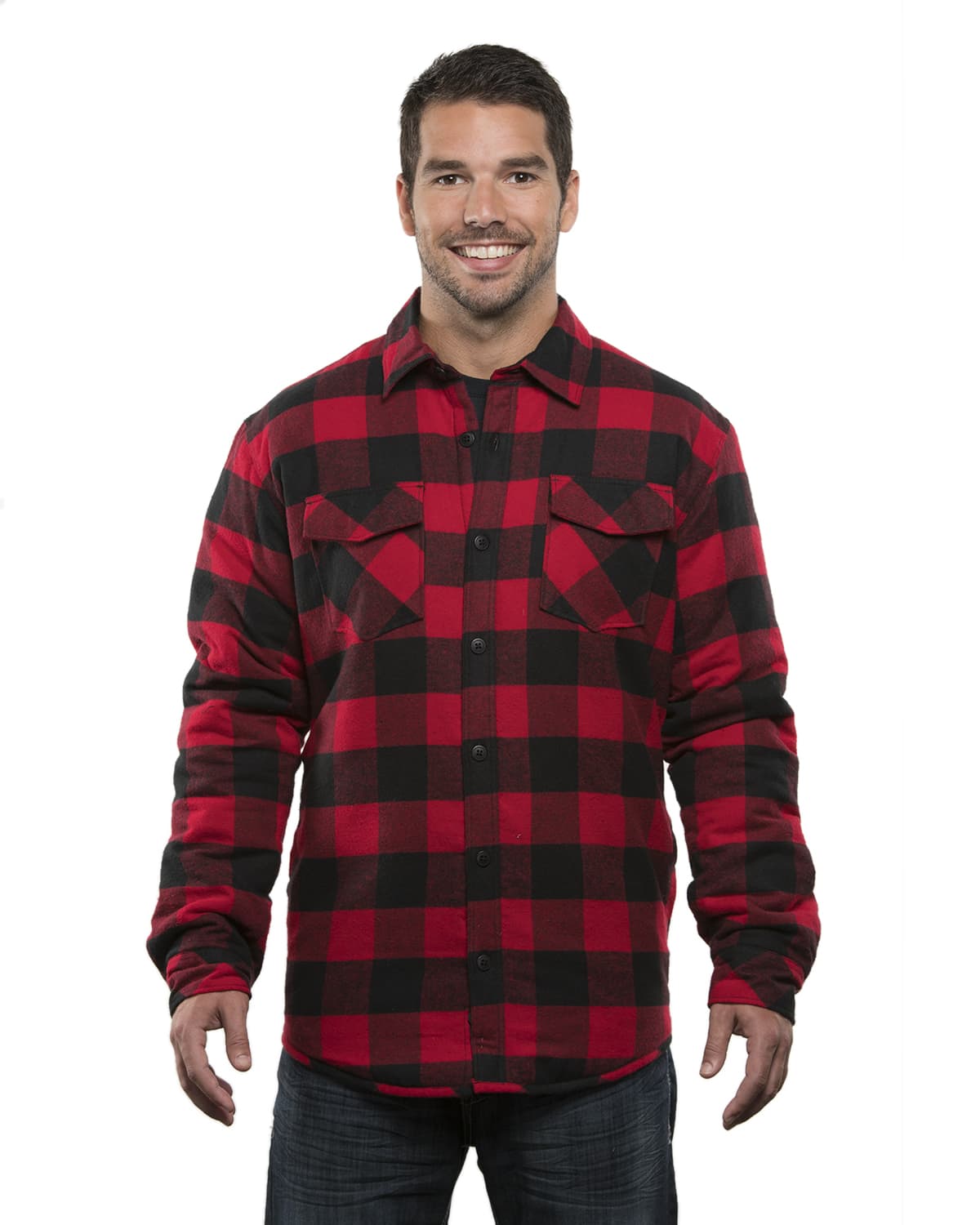 Mens Quilted Flannel Jacket