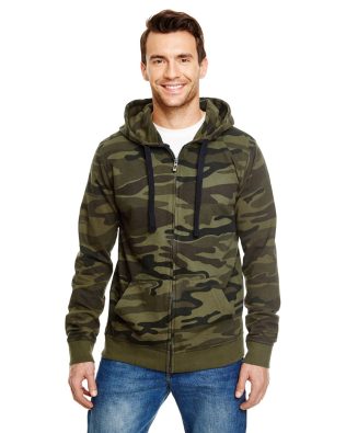 Custom Burnside Apparel Mens French Terry Zip Hoodie – Print C3-B8615-PRINT