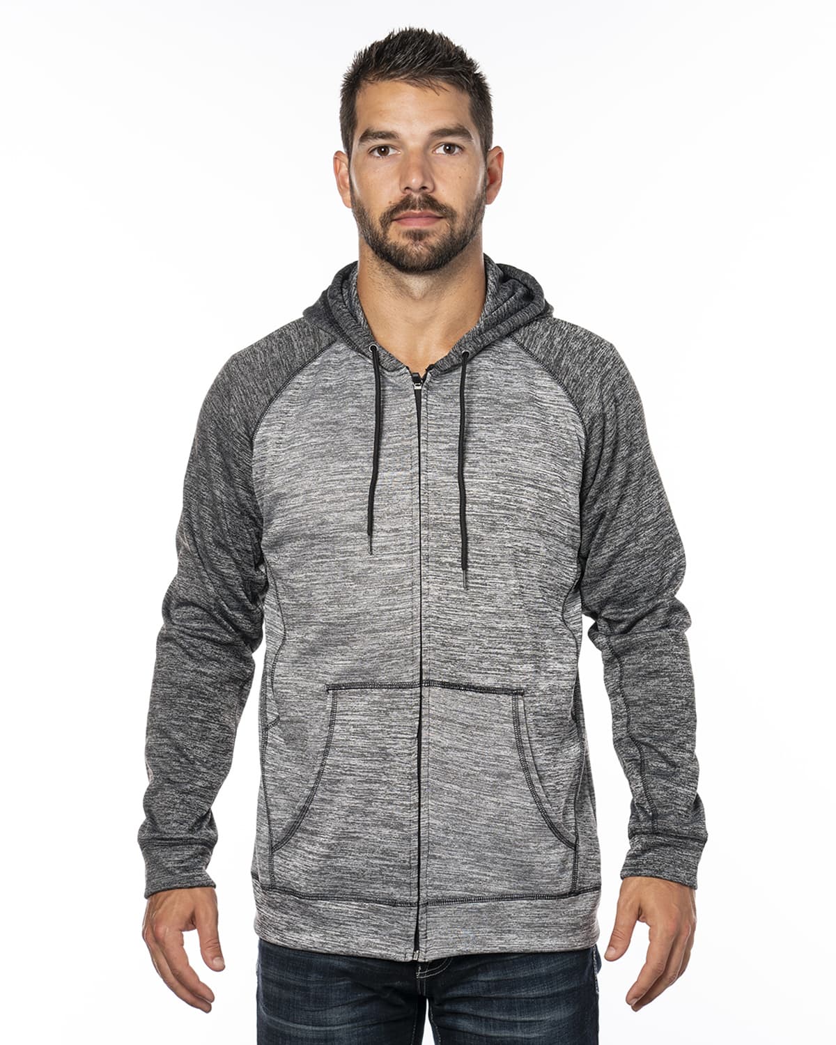 Mens Performance Tech Fleece Zip Hoodie