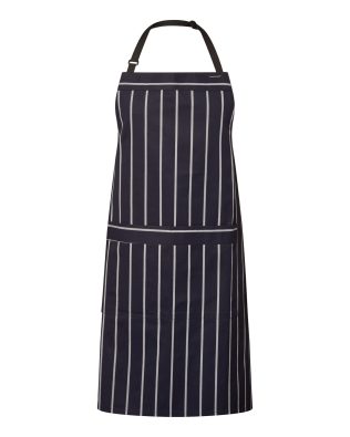 Custom Chefscraft- CAFE STRIPE APRON WTH PKT