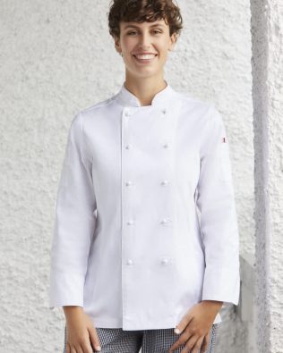 Custom Biz Collection Womens Al Dente Long Sleeve Chef Jacket FA-CH230LL