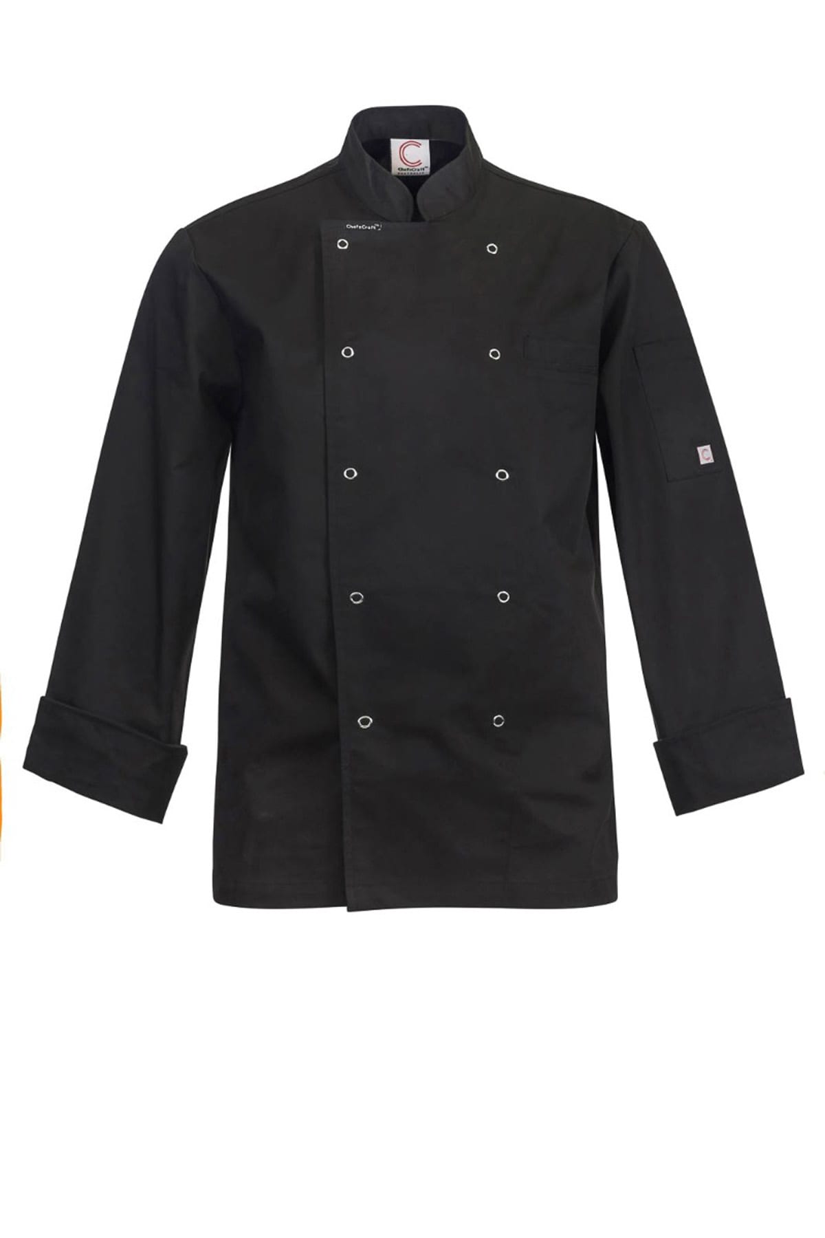 Chefscraft- Exec Chef Jacket With Studs Ls