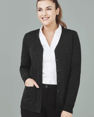 Custom Biz Care Womens Button Front Knit Cardigan FA-CK045LC