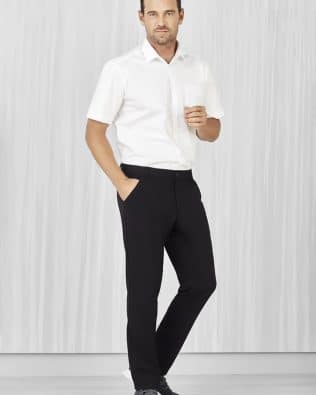 Custom Biz Care Mens Comfort Waist Flat Front Pant FA-CL958ML