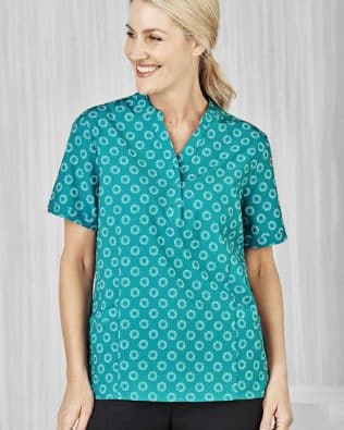 Custom Biz Care Womens Florence Daisy Print Tunic FA-CS950LS