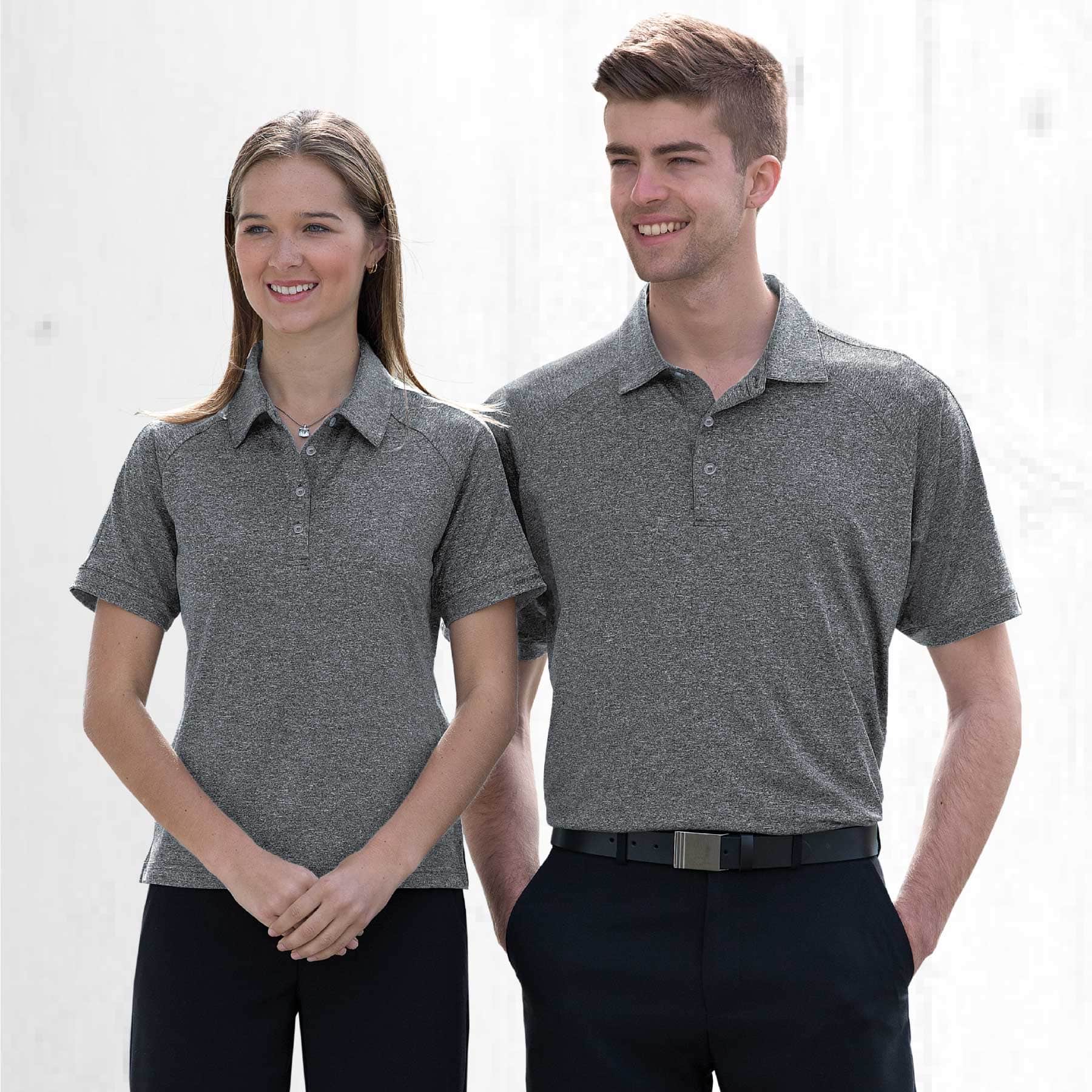 Dri Gear Melange Polo – Mens