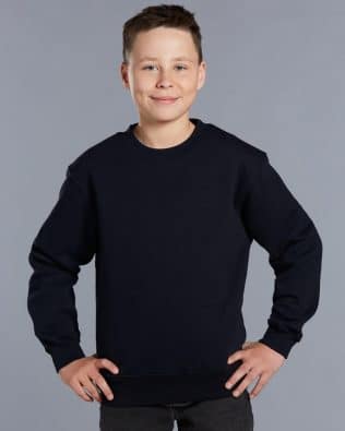 Shiny Kids Crew Neck Fleecy Sweater SH-FL01K