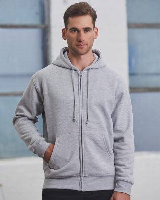 Shiny Men’s full-zip fleecy hoodie SH-FL03