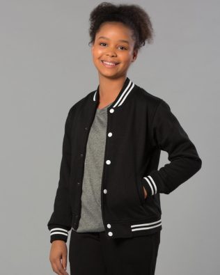 Shiny Kid’s Fleece Varsity Jacket SH-FL11K