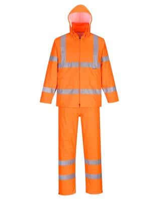 Custom Portwest Hi-Vis Packaway Rain Suit