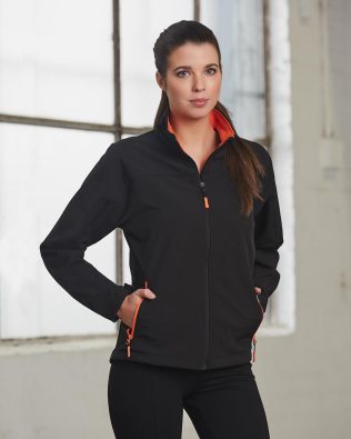 Shiny Ladies’ Softshell Contrast Jacket SH-JK16
