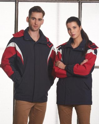 Shiny BATHURST Tri-Colour Jacket with Hood SH-JK28