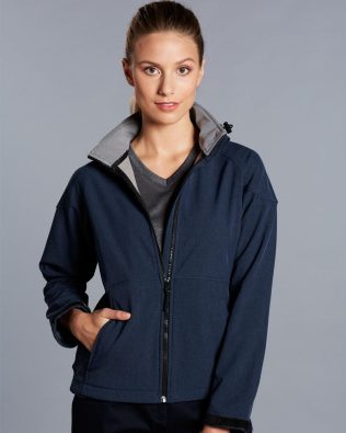 Shiny Ladies’ Softshell Full Zip Hoodie SH-JK34