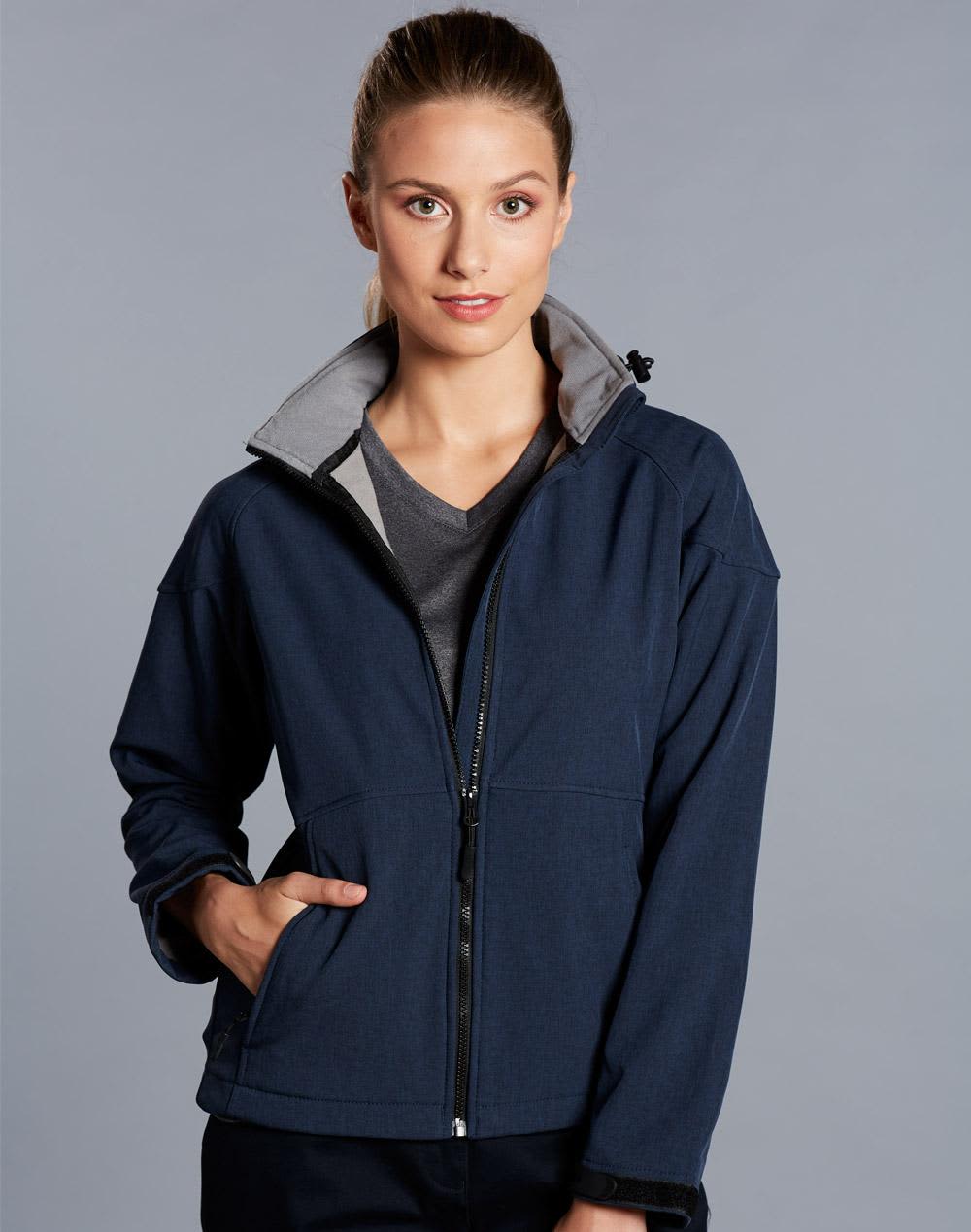 Ladies' Softshell Full Zip Hoodie SH-JK34