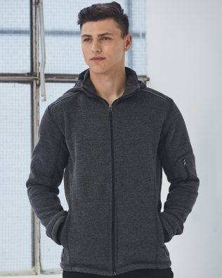 Shiny Men’s Heather Bonded Fleece Jacket SH-JK41