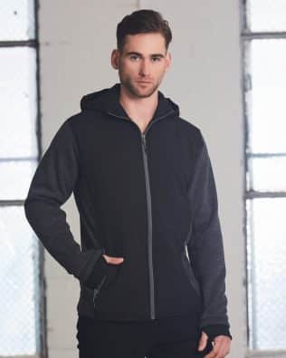 Shiny Men’s Heather Sleeve/Quilted Body Jacket SH-JK43