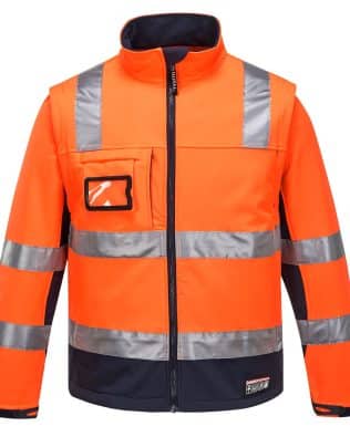 Custom Portwest Chassis Softshell Jacket D/N