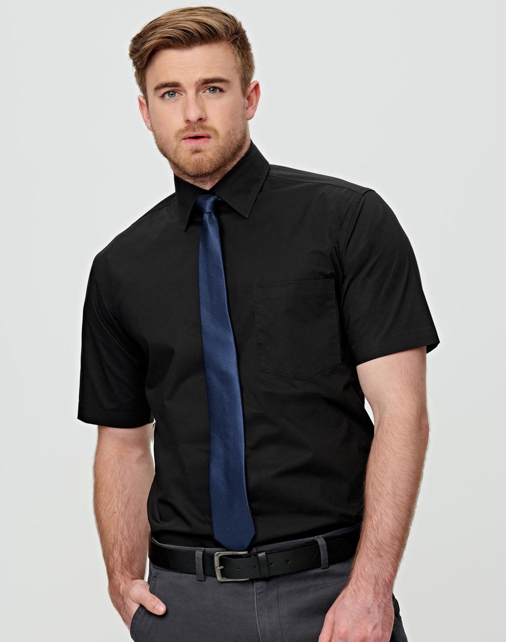 Men’s Cotton/poly Stretch Short Sleeve Shirt