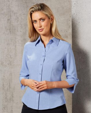 Shiny Women’s Cooldry 3/4 Sleeve Shirt SH-M8600Q