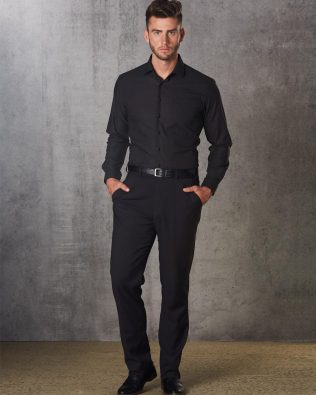 Shiny Men’s Polyviscose Stretch Pants SH-M9340