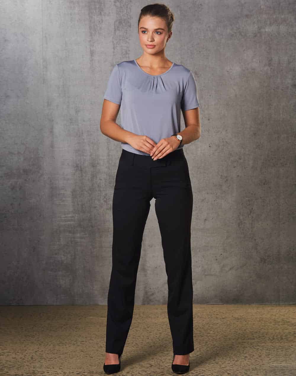 Women’s Poly/viscose Stretch Low Rise Pants