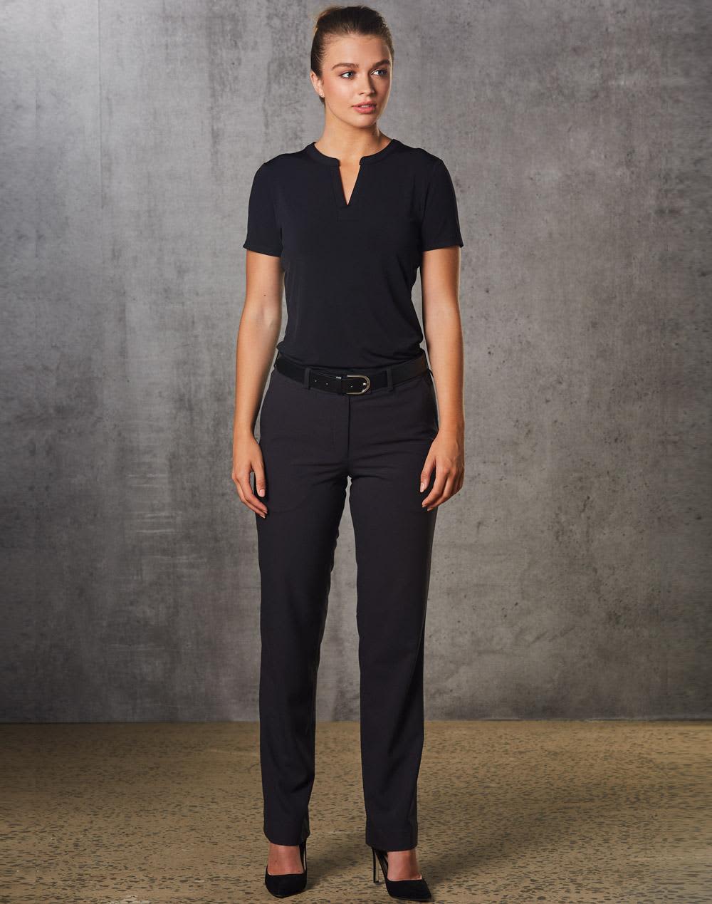 Women's Flexi Waist Utility Pants in Poly/Viscose Stretch SH-M9440