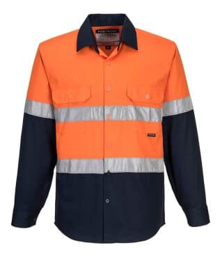 Custom Portwest Cotton Shirt Open L/S D&N