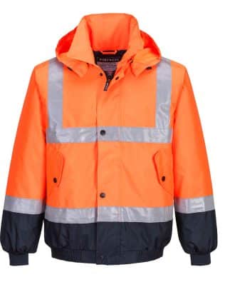 Custom Portwest Hi-Vis Flying Jacket D&N