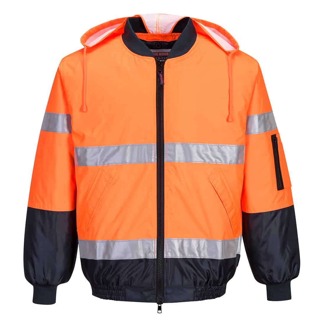 Hi-Vis Bomber Jacket Lined D&N