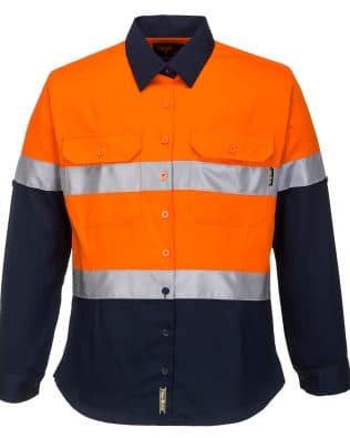 Custom Portwest Hi-Vis Ladies Shirt L/S D/N