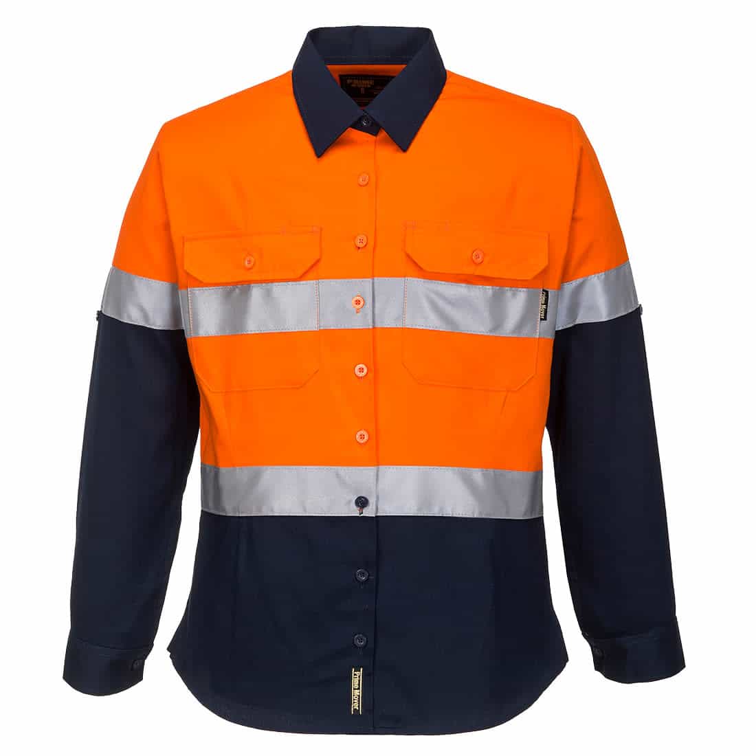 Hi-vis Ladies Shirt L/s D/n