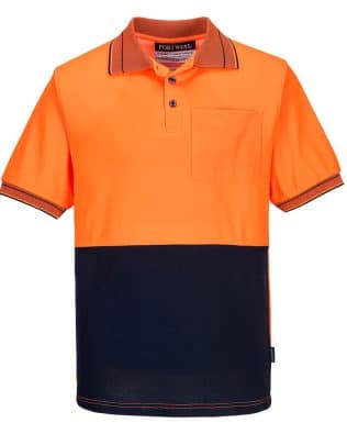 Custom Portwest Cotton Backed Polo Class D S/S