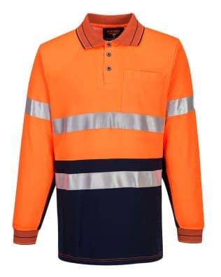 Custom Portwest Cotton Comfort Polo D&N L/S