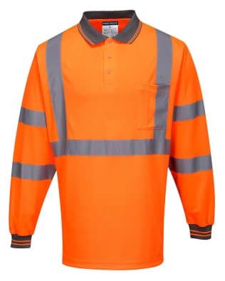 Custom Portwest X-Back Polo Shirt L/S