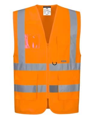 Custom Portwest Executive Hi-Vis Vest D&N