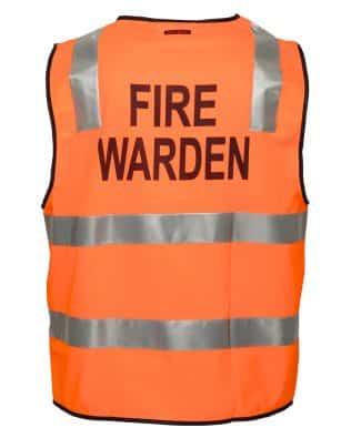 Custom Portwest Fire Warden Zip Vest D&N