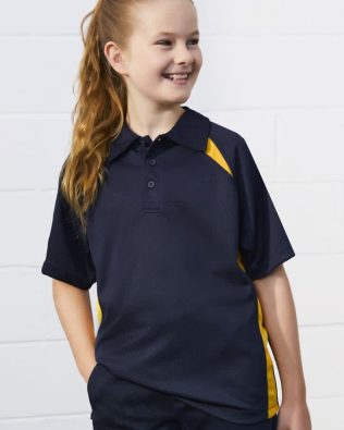 Custom Biz Collection Kids Splice Short Sleeve Polo FA-P7700B