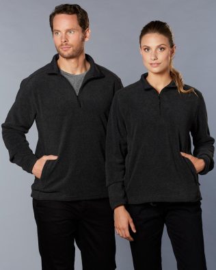 Shiny Adult’s Half Zip Polar Fleece Pullover SH-PF21