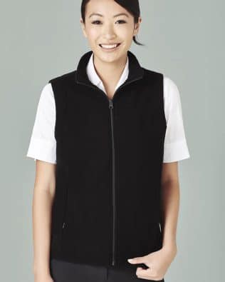 Custom Biz Care Womens Plain Micro Fleece Vest FA-PF905