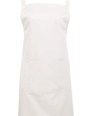 Premier Workwear Colours bib apron with pocket C3-PR154-BW