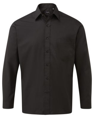 Premier Workwear Long sleeve poplin shirt C3-PR200-BW-20-23