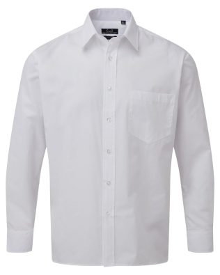 Premier Workwear Long sleeve poplin shirt C3-PR200-BW-18-19